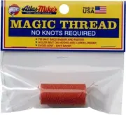 Atlas Magic Thread Fishing Lure 100 Feet Thread Per Spool Orange 66013