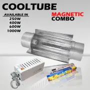 Hydroponics 6"(150mm) cool tube 600W Magnetic Ballast HPS lamp Grow Light kit