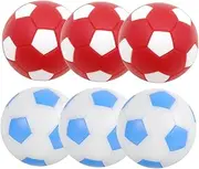 Kisangel 6pcs Mini Table Soccer Balls Tabletop Foosball Replacement Balls for Store Use Easy to Replace Colors