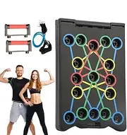 Pushup Machine - Folding Press Pushup Board | Abdominal Exercise Board Multifunctional Workout Equipment for Men Women, Indoor Outdoor Home Gym Fitness