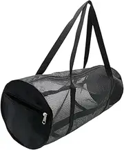Hellery Sports Ball Mesh Bag Gym Training Handbag Organizer Elegant for Adults Yoga Pad Carrier for Football Bodybuilding Snorkeling