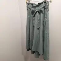 在飛比找Yahoo!奇摩拍賣優惠-Net 藍綠色綁帶花苞長裙