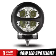 1X 3" 40W LED Work Light Bar Round Spot Flood Combo Pod Driving Fog Offroad ATV