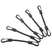 5 Pcs Small Bungee Cords with Buckle Elastic String Hook Travel