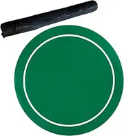 Professional Poker Mat with Carrying Bag,Tabletop Casino Felt Layout for Cards,Poker Games(Green,24inch)