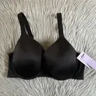 Joyspun Plunge Bra Women's Size 38DD Black Padded Push Up Underwire Back Closure