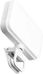 TEHAUX LED Clip Light Brightness Fill Light for Laptop Tablet and Phone Levels for Video Streaming Live Streaming and Makeup Rechargeable Design for Versatile Use