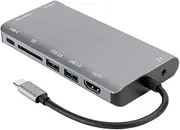 Bewinner Type-C Hub, 8 in 1 Aluminum Alloy Multifunctional Docking Station, 8 Ports 4K USB3.0 High Speed ​​Transmission Portable Docking Station, Laptop Accessory