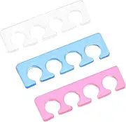 Healeved 3pcs Nail Guides Separator Tool Toe Spacers Nail Art Separator for Hair Salon