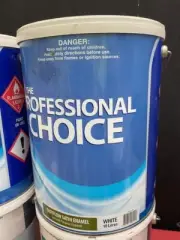 WATTYL 4 LITRE PRO-CHOICE EASYFLOW OIL-BASE-ENAMEL INTERIR SATIN WHITE PAINT