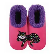 Slumbies Pairables Winter Slippers Women's Large - Cat's Whiskers, Sunbird SLUPCW03