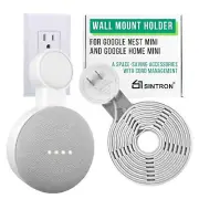 Outlet Wall Mount Holder for Google Nest Mini 2-Pack Space-Saving with Cord ...
