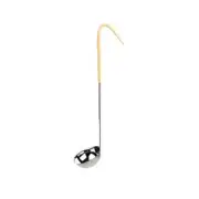 Thunder Group SLOL204 3 oz Stainless Steel One Piece Ladle w/ Ivory Handle