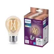 PHILIPS 3-Pack 40W Equiv. A15 Smart Wi-Fi LED Light Bulb WiZ Bluetooth Alexa Dim