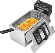 Electric Deep Fryer with 4L / 17 Cup Oil Capacity, Stainless Steel Oil Fryer