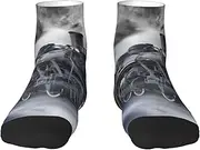 [JBYJBX] Steam Train Clouds Print Adult Socks Womens Mens Workout Thermal Cozy All-Season Gift Holiday Articles Use