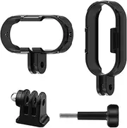 Vertical & Horizontal Action Mount Set for Insta360 GO 3/GO 3S Accessories, Action Camera Cage Mounting Bracket Protective Frame