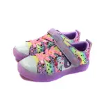 SKECHERS TWINKLE TOES 休閒布鞋 電燈鞋 童鞋 魔鬼氈 紫/粉紅 314783LLVMT NO694