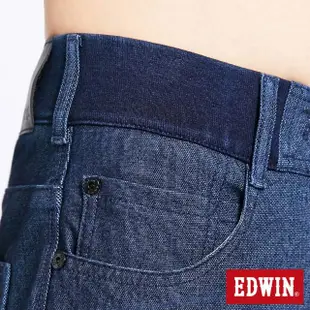 【EDWIN】男裝 JERSEYS EJ6 PK透氣錐形迦績褲(石洗綠)