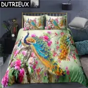 Peacock 3D Printed Bedding Set Duvet Covers Pillowcases Bedding Set Duvet Cover