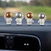 TIED RIBBONS 4 Pcs Miniature Astronaut Decorations | Resin, 2 Inch | Mini Astronaut Statue | Space Themed Bedroom Decor | Spaceman Statue, Collectible Figurine, Car Decorations, Valentine's Day Gift
