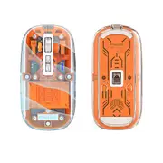 Transparent Gaming Mouse Bluetooth Compatible Wireless Mouse RGB Light Mouse