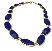 MICHAEL VINCENT MICHAUD STATEMENT NECKLACE COBALT BLUE 4028 K