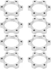 EMSea 8pcs 44mm Bike Freewheel Threaded Hubs Disk Brake Rotors 6 Bolt Flange Adapters Aluminium Alloy Brake Thread Conversion Rotors