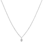 Meira T 14K White Gold Mini Diamond Hamsa Hand Pendant Necklace, 18
