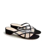 J. Crew NWT Florence Sandals with Transparent Cross Straps - Clear - Size 5