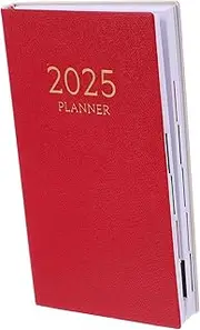 KOMBIUDA Monthly Indexed Planner Notebook Weekly Schedule Book Pocket Planner Diary Notepads a Size for Home Office School