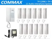 Commax 12 Stations Intercom System: TP-12RM x 1 / TP-S x 12/ RF-24015S x 1