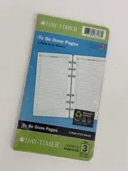 Day-Timer To Be Done Pages 2 Pads Of 24 Sheets 2011 SEALED