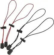 Abaodam 4pcs Elastic Bungee Cords Ratchet Straps Bag Fastening Belts Outdoor Binding Buckle