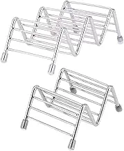NAMOARLY 2pcs Stainless Steel Taco Holders Burrito Stands for Kitchen Use Easy to Clean Tortilla Rack for Dining Tables and Parties