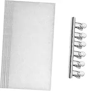 SOESFOUFU Professional Nail Fiberglass Wraps Set 6 Clips Included Silver Perfect for Nail Art Diy