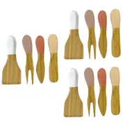 12pc Davis & Waddell Taste Mojave Bamboo Cheese Knife/Slicer Kitchen Knives Set