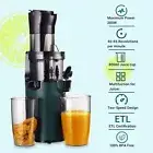 Sovider Slow Juicer Cold Press Vegetable Processor Veg Fruit Juice Extractor AU