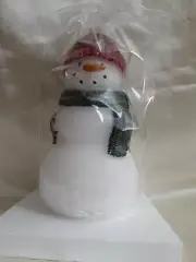 St. Nicholas Square Happy Hollydays Snowman Candle 7" Holiday Christmas