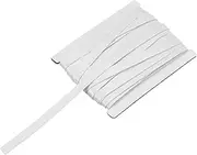 uxcell Double Fold Bias Tape for Sewing 1/3 Inch x 12 Yards Satin Pre-fold Continuous Binding Tape for Seaming Quilting Hemming Binding DIY Crafts, White