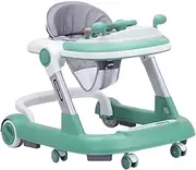 Foldable Toddler Walker - Activity Baby Push Walker, Adjustable Infantt Walking Assistant | Boys Girls Walk Helper, Foldable Baby Learning Walker, Safety Brake Support for Living Room Nursery Indoor U