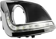 Super Bright Car Light 12V LED DRL Daytime Running Lights with Fog Lamp Hole Compatible with Hyundai IX35 2009-2013