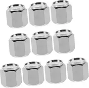 GANAZONO 10pcs Metal Tire Valve Caps Theft Design Dustproof Covers for Cars Suvs Motorcycles Durable Weather Resistant Valve Stem Caps for Secure Tire Pressure Maintenance
