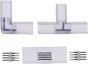 XUNATA L Connectors, 90° Corner Connector for 220V RGB Neon Light Strip (10x20mm)- 5pcs