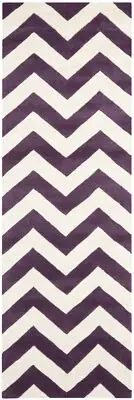 Safavieh Chatham PURPLE / IVORY 2'-3" X 9' Runner - CHT715F-29