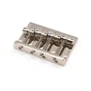 KD By AxLabs Vintage Style Bass Bridge - 5-Screw, 4-String - Nickel