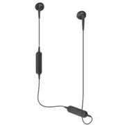 Audio-Technica ATH-C200BT Wireless Earbuds In-ear Headphones Bluetooth - Up to 9 Hours Battery Life [ATH-C200BTBK]