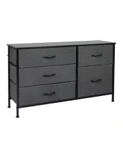 [Levede] Chest of 5 Drawers Storage Cabinet in Grey