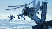 Aircraft helicopters boeing ah64 apache military Custom Gaming Mat Desk 4499