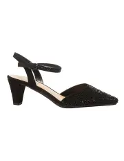 [Easy Steps] Adelle Heeled Shoes In Black Fabric